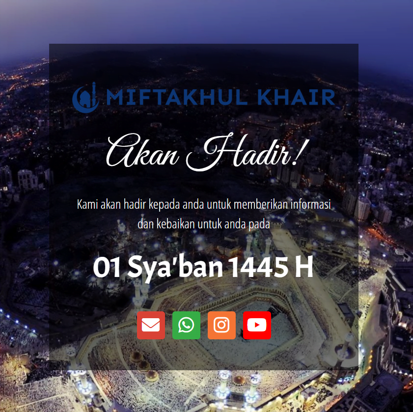 Website Masjid Miftakhul Khair Launching